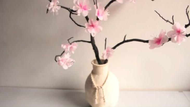 Декор из сухих веток