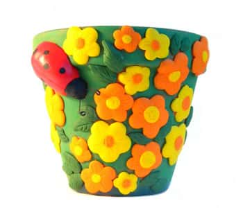 Декорируем цветочные горшки сами