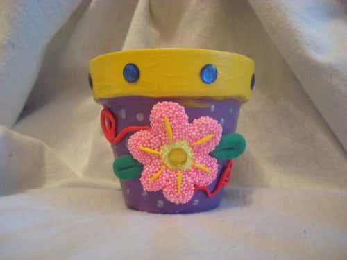 Декорируем цветочные горшки сами