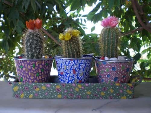 Декорируем цветочные горшки сами
