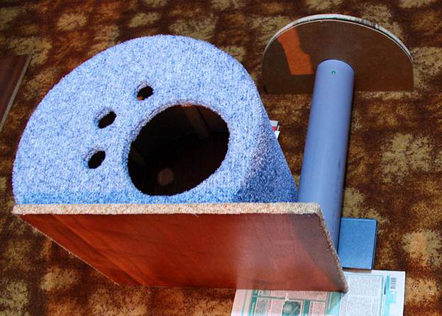 Делаем дом для кошки своими руками