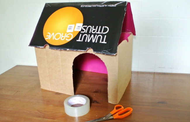 Делаем дом для кошки своими руками