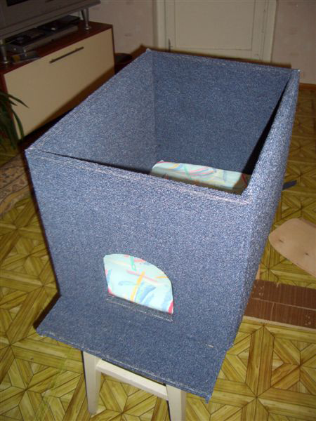 Делаем дом для кошки своими руками