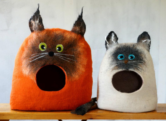 Делаем дом для кошки своими руками