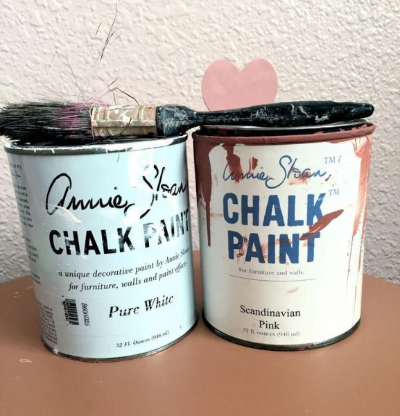 Эффект омбре при покраске комода