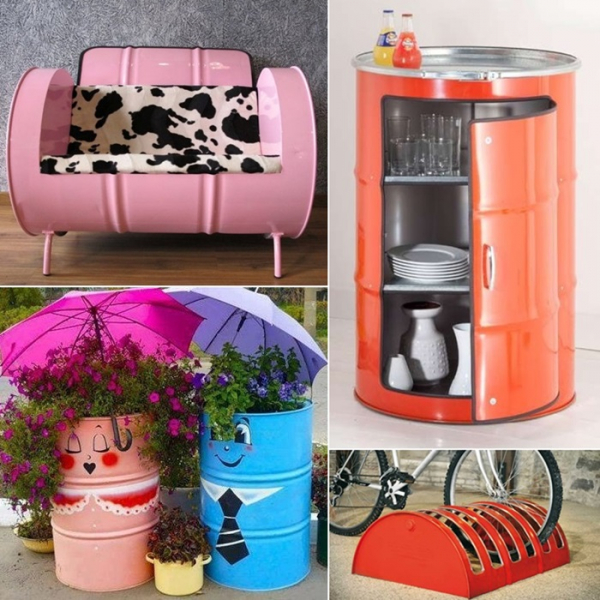 Куда покатим бочку или что сделать из железной бочки