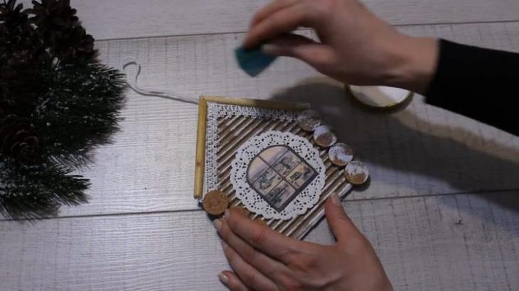 Новогодние идеи из картона