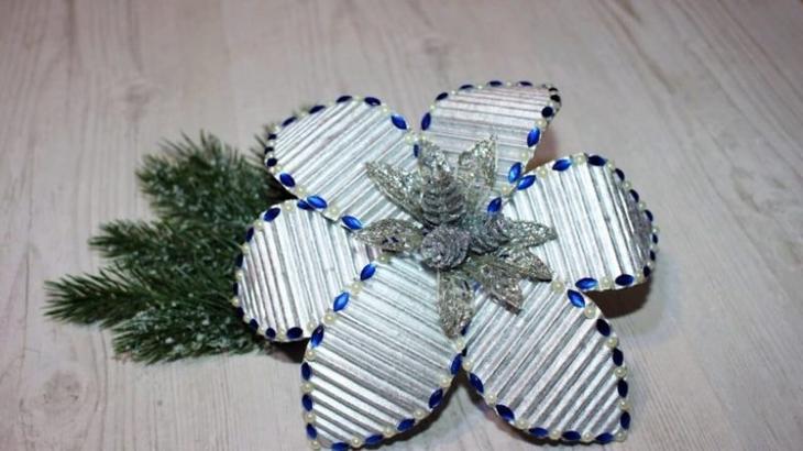Новогодние идеи из картона