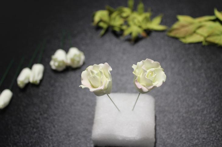 Свадебный гребень с розами