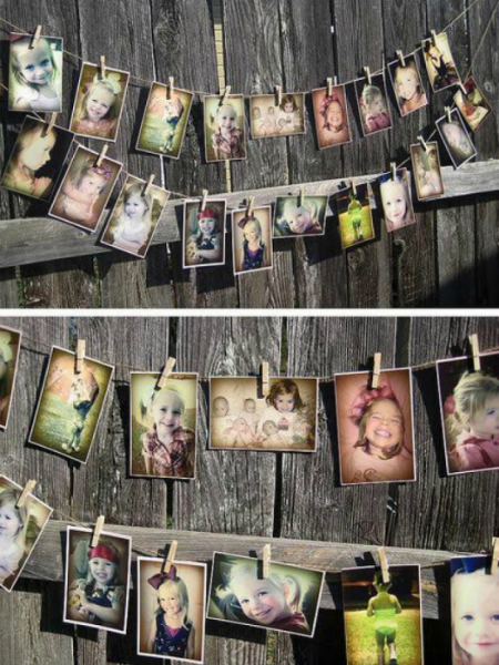 15 оригинальных способов размещения фото в интерьере