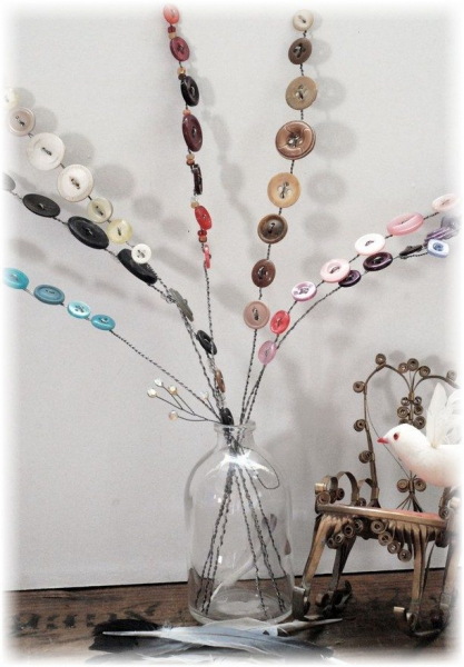 Интересные идеи из пуговиц