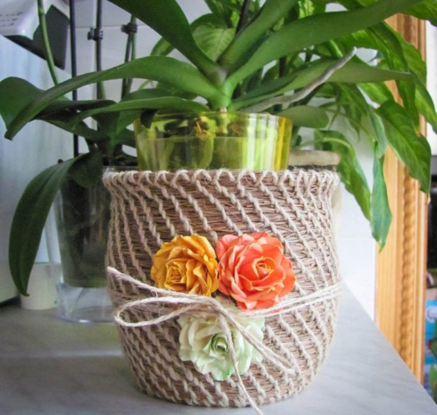 Как сделать кашпо для цветов своими руками