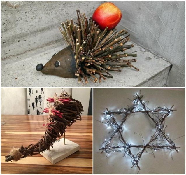 Поделки из веток деревьев своими руками