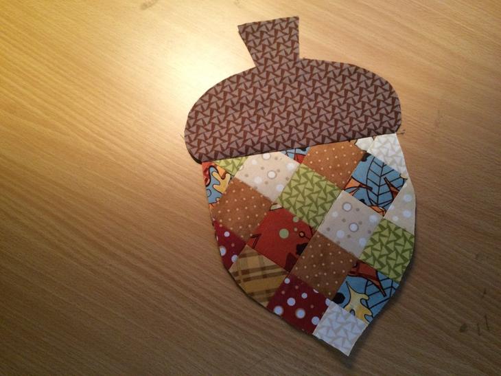 Прихватка в виде желудя своими руками