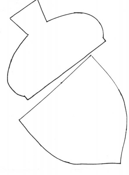 Прихватка в виде желудя своими руками