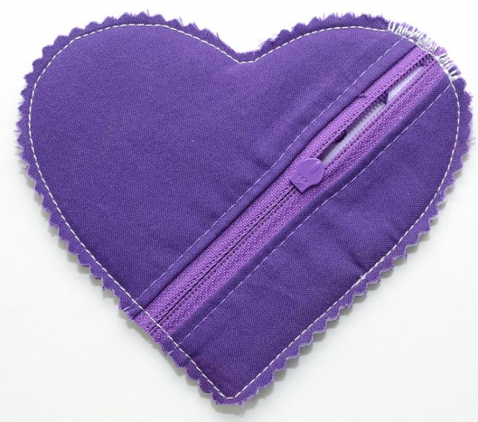 Шьем мини-кошелек в виде сердечка