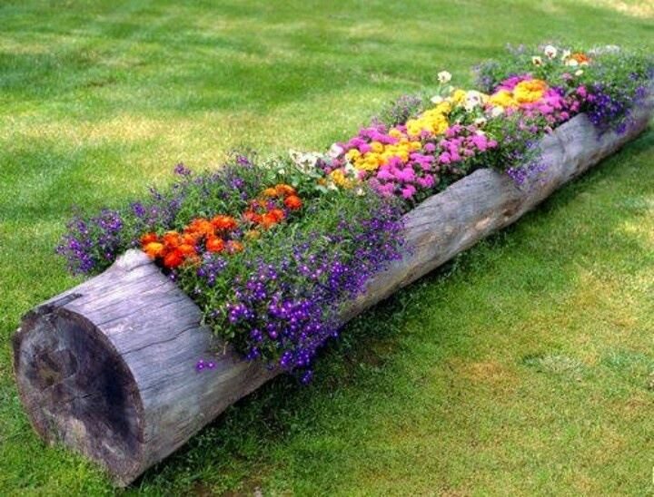 Создаем необычные клумбы из подручных материалов