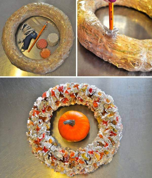 30 идей как сделать осенний венок своими руками — из листьев, шишек и других материалов