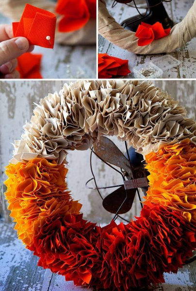 30 идей как сделать осенний венок своими руками — из листьев, шишек и других материалов