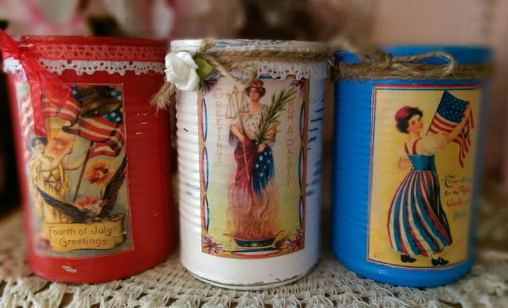 Декупаж стеклянной банки — мастер класс с пошаговой инструкцией