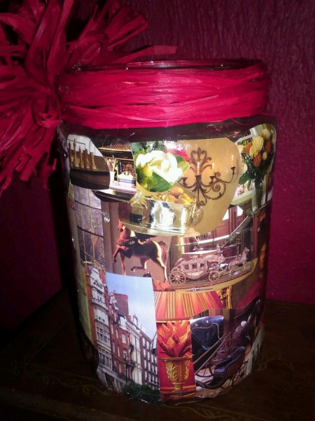 Декупаж стеклянной банки — мастер класс с пошаговой инструкцией