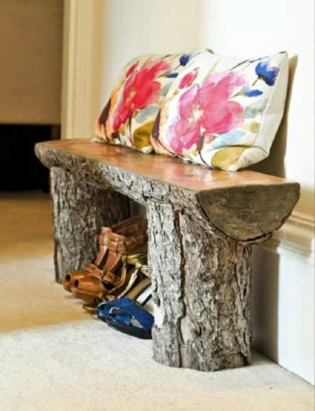 Идеи использования деревянных пней для декора дома и сада