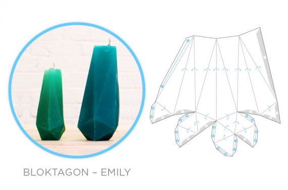 Изготовление многогранных свечей