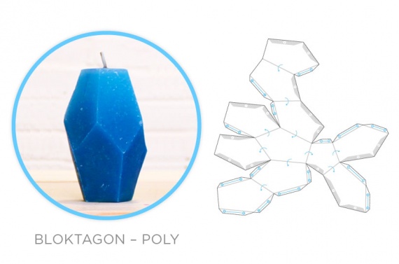 Изготовление многогранных свечей