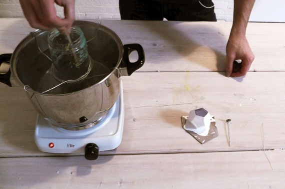 Изготовление многогранных свечей