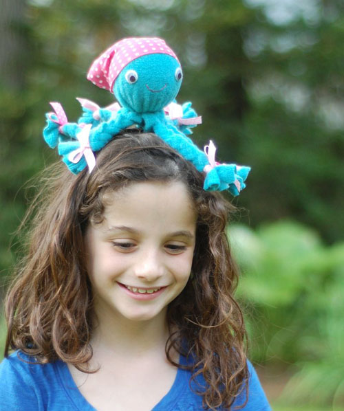 Мягкая осьминожка из флиса