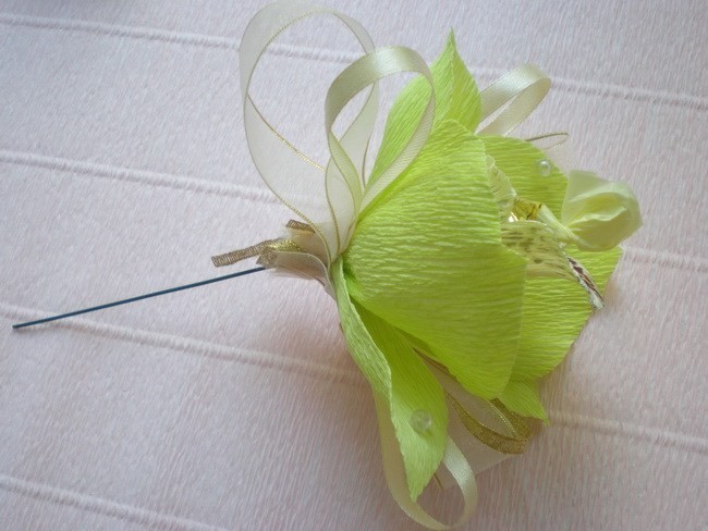 Орхидеи из конфет