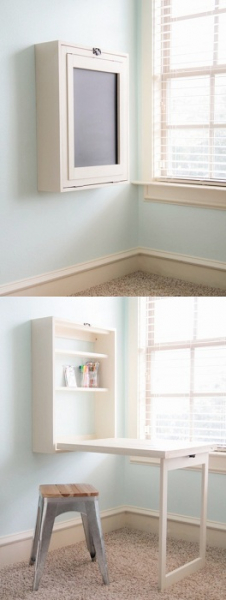 Отличные варианты оформления скрытых пространств в гостиной