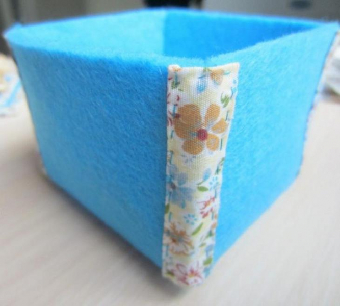 Шкатулка из фетра своими руками