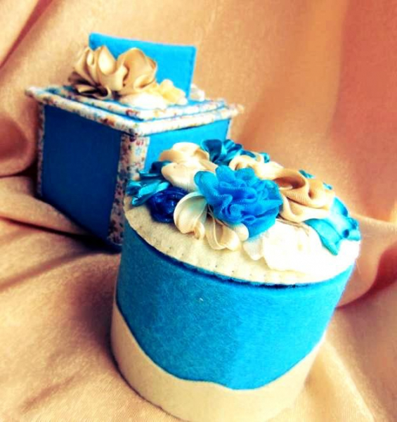 Шкатулка из фетра своими руками