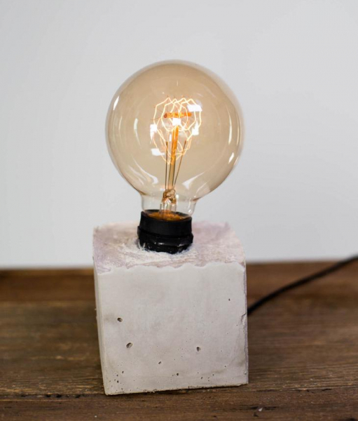 Бетонные лампы своими руками