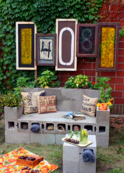 Бюджетная садовая мебель, которую в два счета можно сделать из подручных материалов