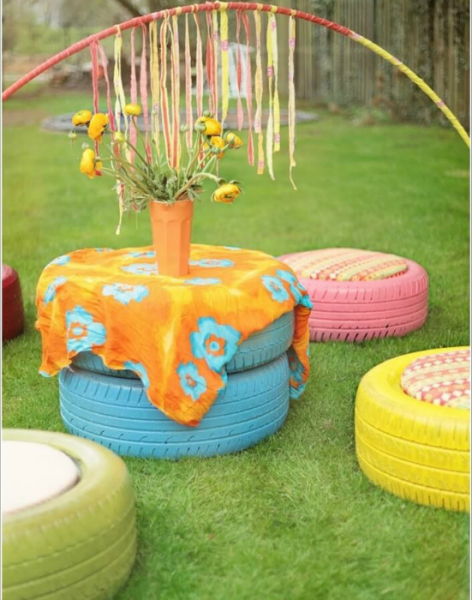 Бюджетная садовая мебель, которую в два счета можно сделать из подручных материалов