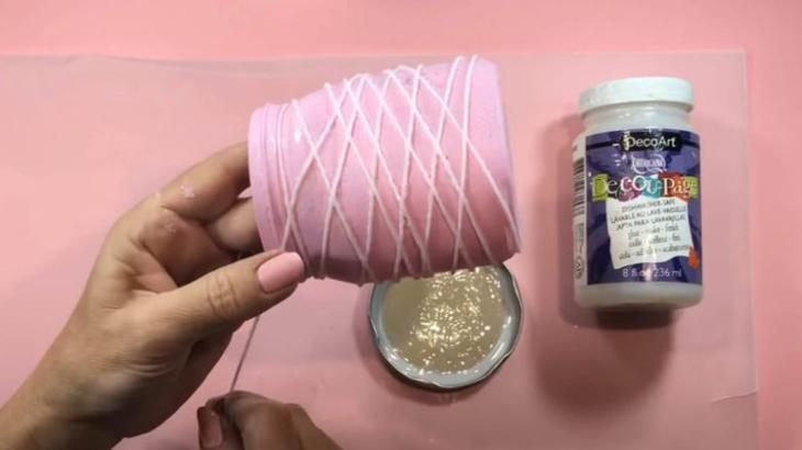 Декор стеклянных банок