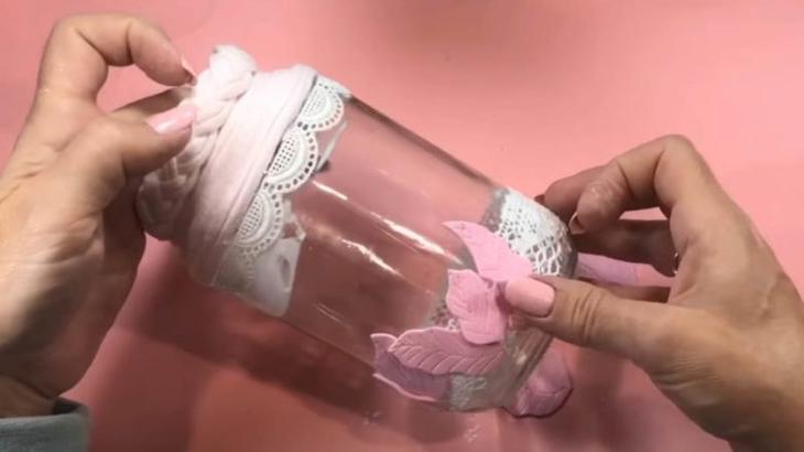 Декор стеклянных банок