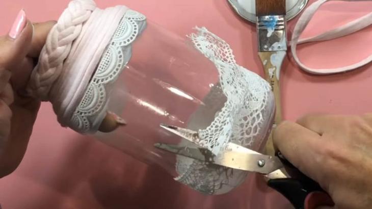 Декор стеклянных банок