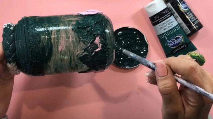 Декор стеклянных банок