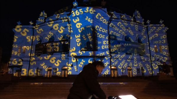 Акции солидарности в поддержку Украины в разных странах. Фото