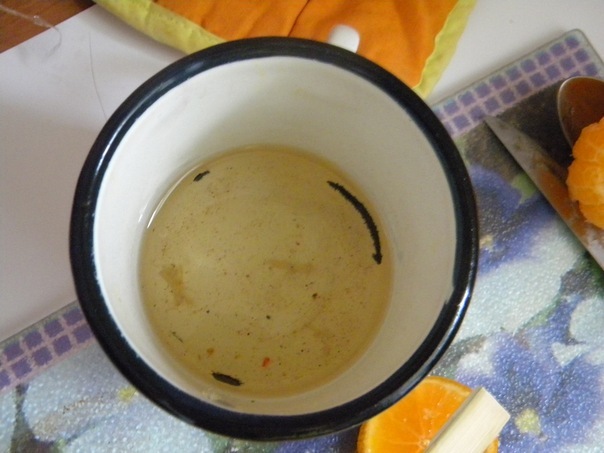 Свеча-мандаринка