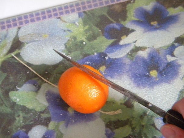 Свеча-мандаринка