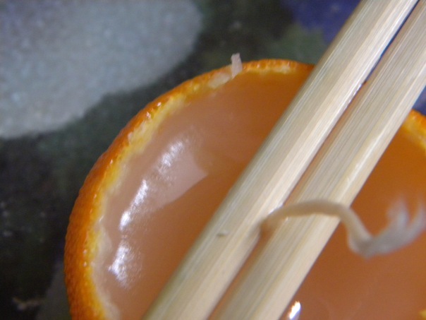 Свеча-мандаринка