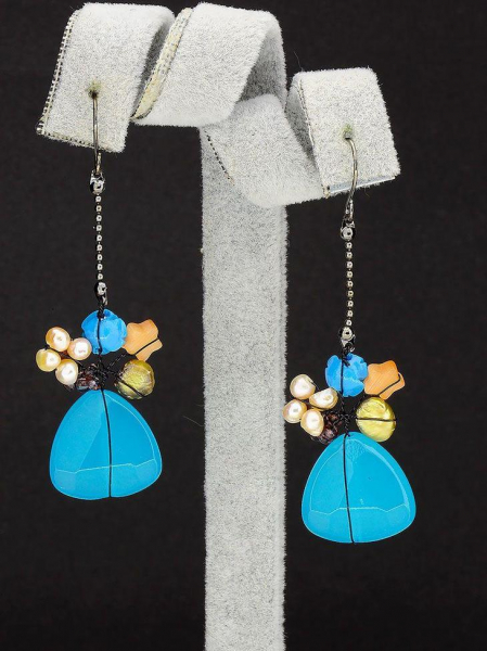 Украшения HandMade: серьги «под камень» из полимерной глины