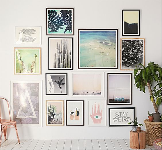25 уникальных идей создания настенной галереи