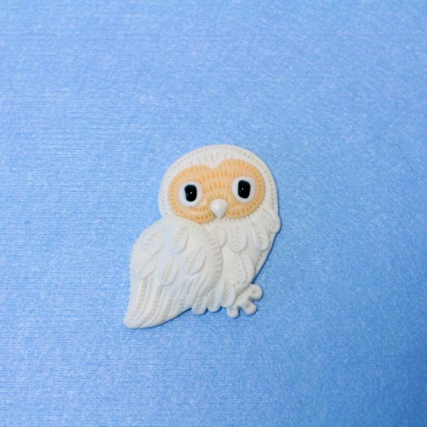 Брошь Cова Букля из полимерной глины