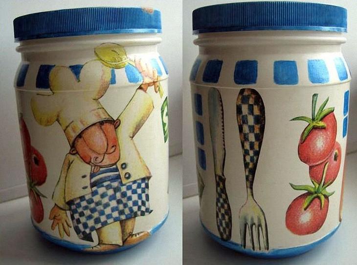 Декупаж банок своими руками