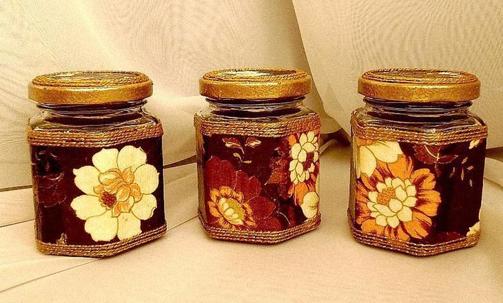Декупаж банок своими руками